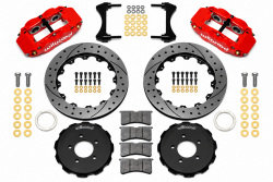 Wilwood 06-15 Civic Red  Caliper Slotted RotorNarrow Superlite 6R Front BBK